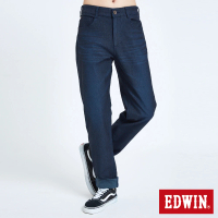 【EDWIN】男裝 JERSEYS迦績EJ7 保暖中腰錐形牛仔褲(原藍磨)