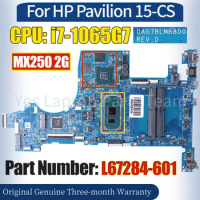 DAG7BLMB8D0 For HP Pavilion 15-CS Laptop Mainboard L67284-601 SRG0N i7-1065G7 MX250 2G 100％ Tested Notebook Motherboard