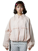 BMG UVProtect Ver.4 - เสื้อผ้าร่มดีไซน์คอปีนช่วยกันแดดและละอองน้ำในตัว สีชมพู