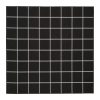 SVALLERUP 平織地毯 室內/戶外用, 黑色/白色, 200x200 公分