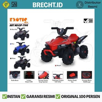Mainan Anak Motoran Mini ATV Aki Exotic EJP-7744 / EJP 7744 Best Seller ATV hitam