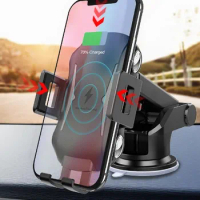 Fast Wireless Charger For Vivo X100 Pro Qi Charging Pad Car Phone Holder Stand Accessory