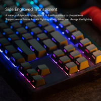 FL·ESPORTS MK870 Side-engraved Mechanical Keyboard 87 Key Customization Keyboard Hot-Swap RGB PBT Keycaps Game Office Equipment