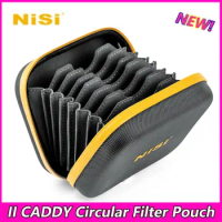Nisi II Circular Round Filter Case CADDY Filter bag Pouch Storage, 8 Filters UP to 95mm UV CPL ND Camera Lens Filter