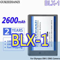 High Capacity GUKEEDIANZI Battery BLX-1 BLX1 2600mAh For Olympus OM-1 OM1 Camera