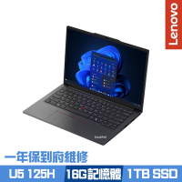 Lenovo ThinkPad E14 Gen 6 14吋商務筆電 Ultra 5 125H/16G/1TB PCIe SSD/Win11Pro/一年保到府維修/特仕版