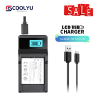 USB Cable LCD Battery Charger EN-EL23 ENEL23 Recharge For Nikon Coolpix S810c P900 P900s P610 P600 B700 MH-67P Cameras