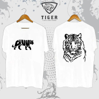 2024 new summer men's T-shirt tiger print loose large size tiger series