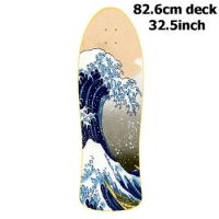 32.5inch Surf Skate Deck 7 Tier Canadian Maple Surfskate Board Quality Carving Cruiser Skate Board DIY Deck Parts Supply