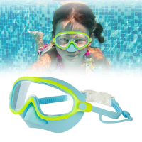 Children's Swimming Goggles With Silicone Caps Providing Waterproof And Anti-fog Clear Vision P3U3