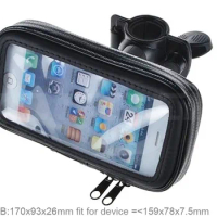 Bicycle Bike Mobile Phone Holder Waterproof Touch Screen Case Bag For Samsung Galaxy Note FE,Asus Zenfone 4 Max ZC554KL