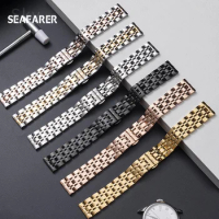 14MM 16MM 18MM 19MM 20MM Stainless Steel Watch Strap For TISSOT Watch band 1853 T41 T17 Silver Golden Rose Gold watch bracelet