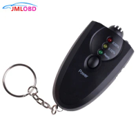 Mini Professional Key Chain Alcohol Meter Analyzer Portable Keychain Red Light LED Flashlight Alcohol Breath Tester Breathalyzer