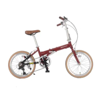20 Inch Foldable Road Bike Aluminum Alloy 7 Speed Folding Bikes Portable Front Rear Double V Brake Small Wheel Road Bicycle