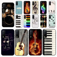 Drum piano guitar music note Phone cover For vivo Y35 Y31 Y11S Y20S 2021 Y21S Y33S Y53S V21E V23E V25PRO V27E 5G Cases