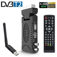 H.265 HD Digital DVB T2 Spain TDT Europe Terrestrial TV Receiver HEVC 265 Mini Scart DVB-T2 H.265 HD Decoder EPG Set Top Box
