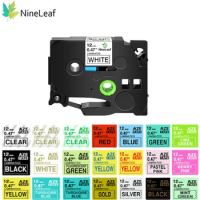 NineLeaf 6/9/12/18/24mm 231 Label Tape Compatible for Brother P-Touch Label Printer for TZ 131 231 431 531 631 731 Ribbons