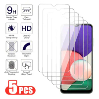 5Pcs Transparent Tempered Glass For Samsung Galaxy A01 A02 A11 A21 A31 A41 A51 A71 Scren Protector A12 A22 A32 A42 A52 A72 Film