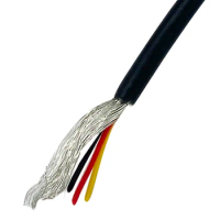 Shielding Conductor Wire Multi-core 4 core 26AWG 28AWG Electronic Shielded Wire Audio Signal Electronic Connection Cable