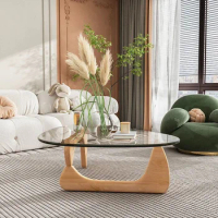 Light Luxury Clear Coffee Tables Triangular Bedroom Aesthetic Sofa Side Coffee Tables Balcony Transparent Mesas Bajas Furniture
