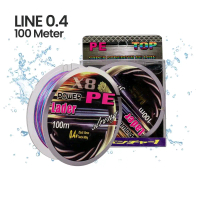 Senar Benang Tali Pancing Super PE 8 Braid Line 100 Meter - X8