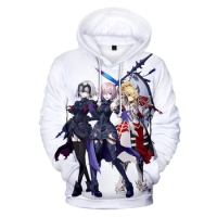 Harajuku Fate Grand Order 3D Print Hoodies Sweatshirts Boys/Girls Casual Sweatshirt Adult/Child Fate Grand Order Pullovers