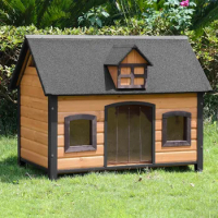 Dog House Outdoor Indoor All-Around Metal Frame Waterproof Dog Kennel for Small Medium Large Dogs Dog House Indoor