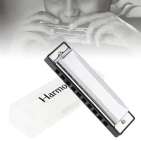 10 Holes Blues Harmonica Musical Instrument Stainless Steel Mouth Organ for Children
