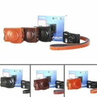 Pu Leather Camera Bag Case For Canon Powershot S100 s110 S120 With Strap