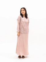 Alamanda dress material silk outer brokat