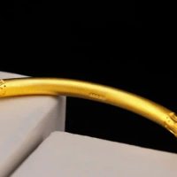 High quality gold 24k bracelet 999 closed AU750 Xiangyun womens elegant fashion jewelry genuine pure gold bracelet