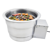 Korean Smokeless Electric Grill Pan BBQ Grill Barbecue Machine Barbecue Roasting Stove, 220V
