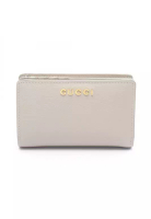 Gucci Pre-Loved Gucci SCRIPT script Bi-fold wallet leather gray