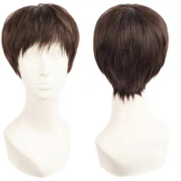 High Quality Voltron:Legendary Defender Lance Cosplay Wig Short Brown Heat Resistant Synthetic Hair Wigs + Wig Cap