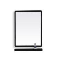 Makeup MirrorBathroom Mirror With A Shelf Bathroom Hanging Good Fast To SG Mirror Square Dresser Bathroom Punch-Free Stickers Wall-Mounted Washst Package
