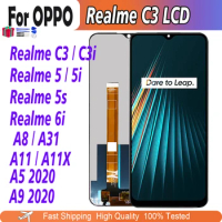 6.5''Original LCD For OPPO Realme C3 C3i LCD For OPPO A9 A5 A31 2020 A8 A11 A11X Display Touch Screen for Realme 5 5i 5s 6i LCD