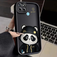Casing Hp Realme C21Y Realme C25Y Case hp sarung Casing pola panda Kesing lucu paket penuh Casing an