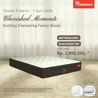 Romance - R140 Plushtop MATRES ONLY (Romance Grosir) 120 x 200