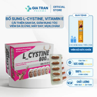 Viên uống L Cystine 800Fast bổ sung L_Cystine và Vitamin E giúp cải thiện da, đẹp da hết rụng tóc