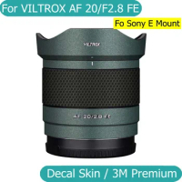 For VILTROX AF 20mm F2.8 FE (Fo Sony E Mount) Decal Skin Camera Lens Sticker Vinyl Wrap Film Coat AF20F2.8FE 20 2.8 F/2.8 AF20