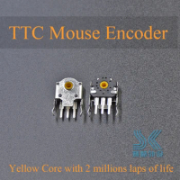 2Pcs Original TTC 9mm mouse encoder yellow core for gaming Mouse RAW deathadder Logitech G403 G603 G703 High-precision long life
