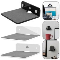 Acrylic Speaker Mount Multifunctional Portable Wall Shelf Display Stand for Webcam Cell Phones Router for JBL GO3 Sound Box