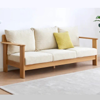 【橙家居·家具】辛格系列三人位A款實木框架沙發 CG-A7061(售完採預購 沙發 木框沙發 客廳椅)