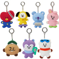 Line Friends New Bt21 2024 Seasons Greeting Series Plush Doll Keychain Anime Cooky Rj Koya Stuffed Bag Pendant Decor Gifts Toys