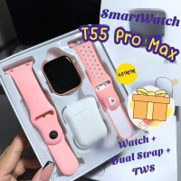 สมาร์ทวอทช์, S8 Ultra, T55 Pro Max, พร้อมหูฟังสมาร์ทวอทช์, การเชื่อมต่อบลูทูธ, สมาร์ทวอทช์สามารถโทรอ