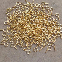 100pcs paku ulir bahan crafting diy untuk gantungan kunci atau bandul