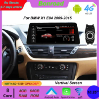 Bonroad 10.25'' E84 Android Multimedia Vertical Screen For BMW X1 E84 2009-2015 CIC iDrive Car Auto Player GPS Radio Navigation