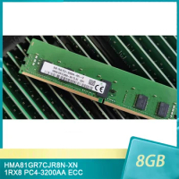 1 Pcs For SK Hynix RAM 8G 8GB HMA81GR7CJR8N-XN 1RX8 PC4-3200AA 3200 DDR4 ECC Server Memory