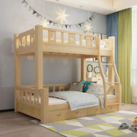 【HA BABY】兒童雙層床 可拆爬梯款-135床型 升級上漆裸床版(上下鋪、成長床 、雙層床、兒童床架、台灣製)