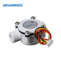 SMFS402C Water Flow Sensor G3/8 Inch For water heater water dispenser coffee maker PLC flowmeter interface NBSANMINSE